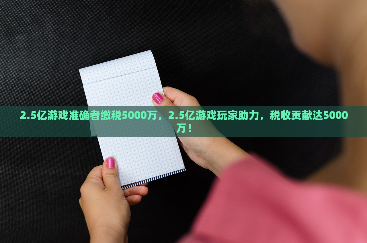 2.5亿游戏准确者缴税5000万，2.5亿游戏玩家助力，税收贡献达5000万！，游戏产业税收贡献达5亿，玩家助力与准确者的贡献并行