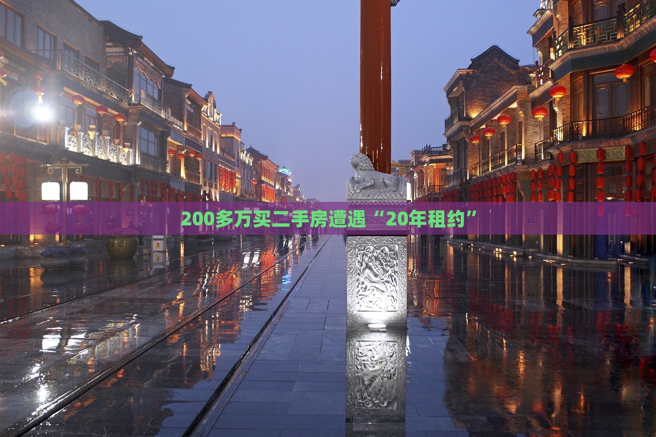 200多万买二手房遭遇“20年租约”，揭秘，二手房交易惊现二十年租约，花费两百万背后的风险揭秘